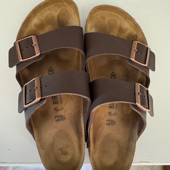 Birkenstock Men's Brown Sandals 43 size 10 - Picture 2 of 6